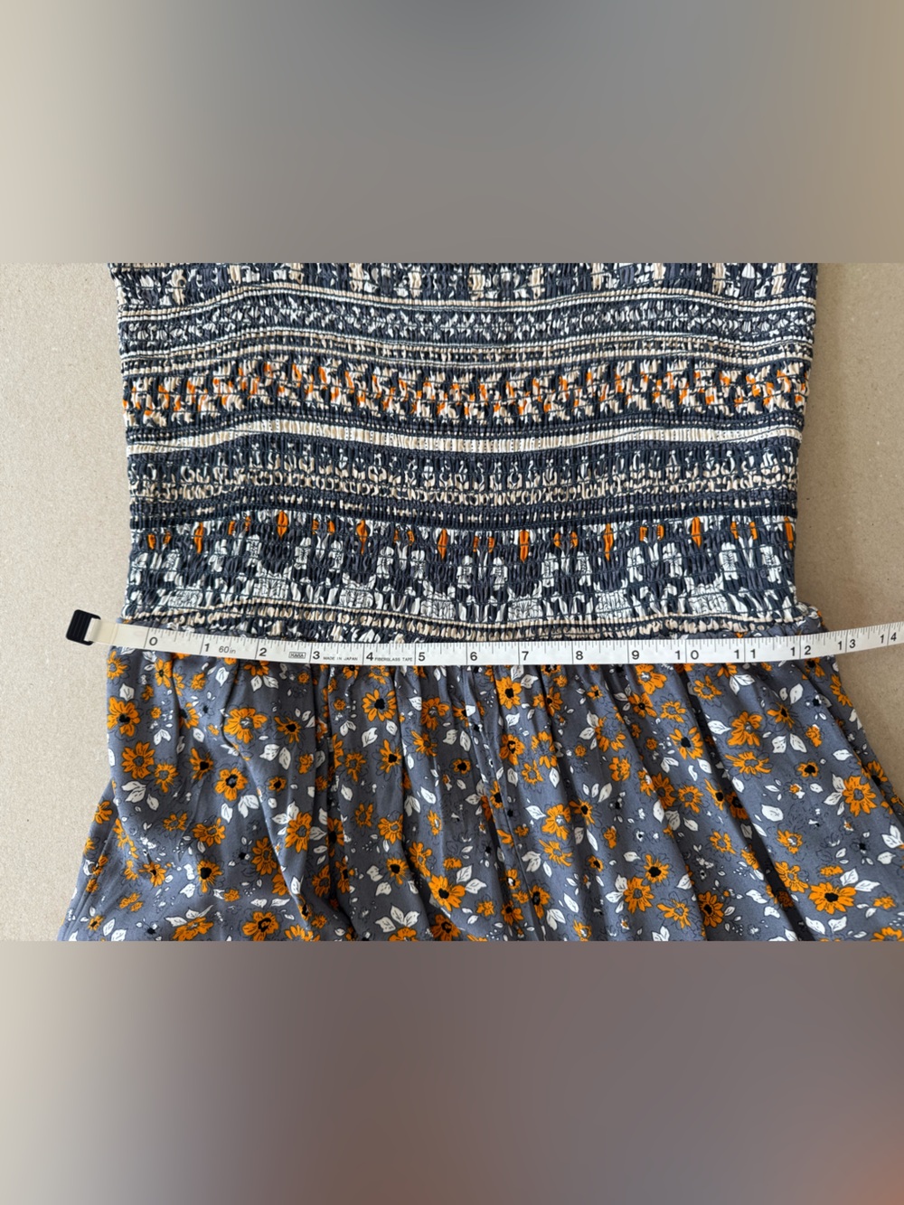 Dokotoo — NWOT Smocked Wide-Leg Jumpsuit in Blue Floral — Size M - Picture 7 of 12